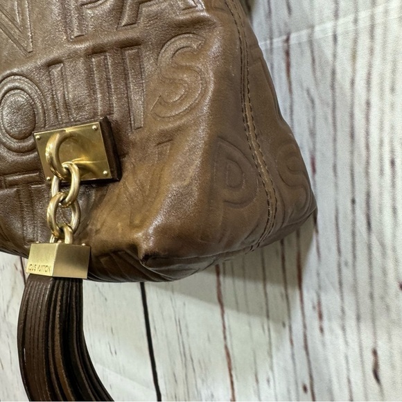 LOUIS VUITTON Limited Edition Chocolate Leather Paris Souple Wish Bag 2008 EUC - Picture 8 of 17